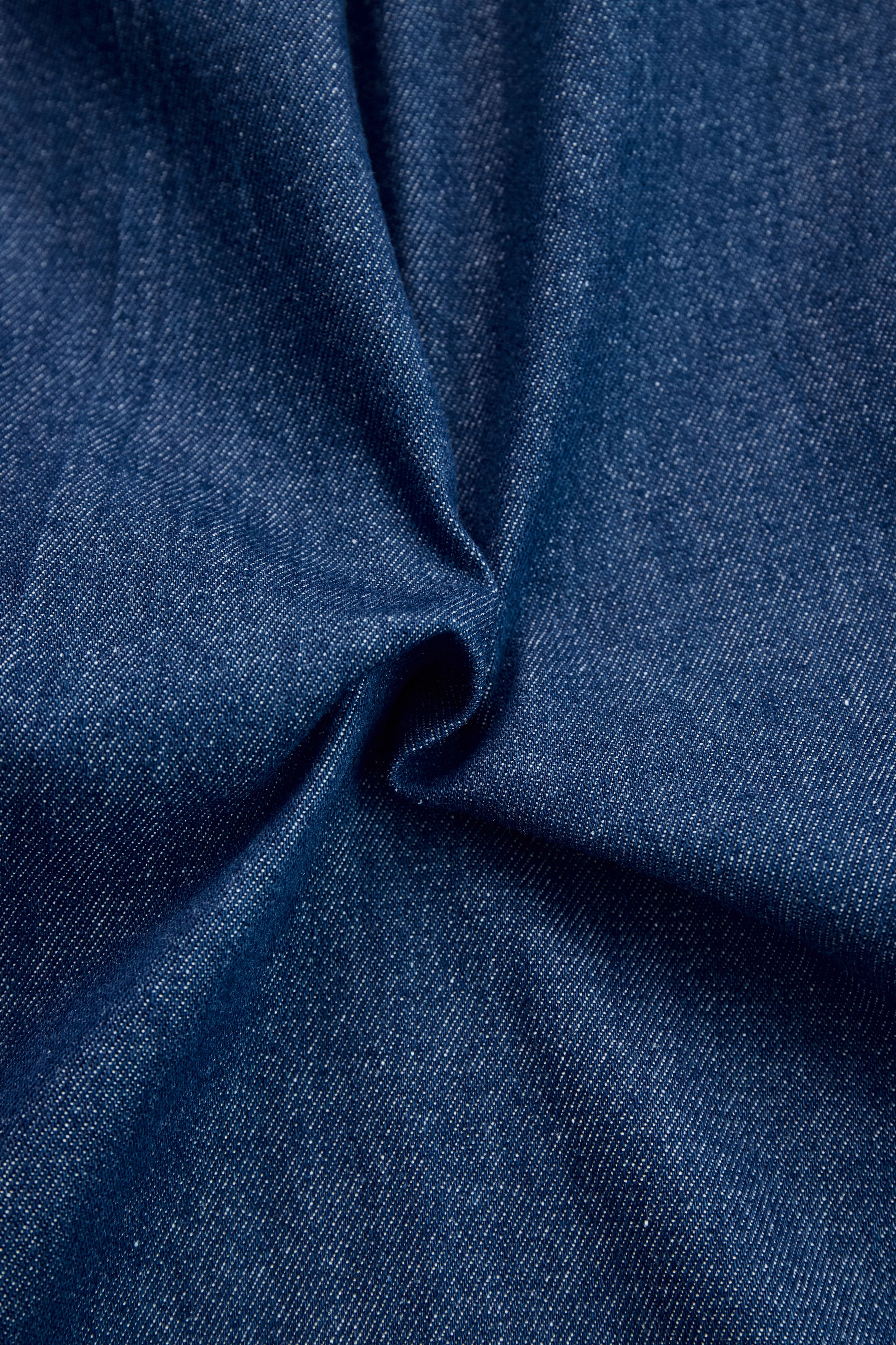 Combinaison Denim Rétro – Coupe Large & Zip Élégant